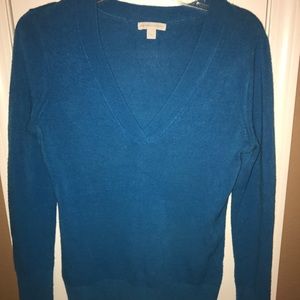 Turquoise V-Neck Sweater from NY&Co